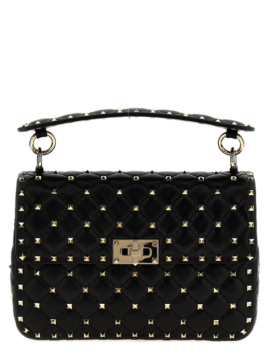 Rockstud Spike Shoulder Bags Black