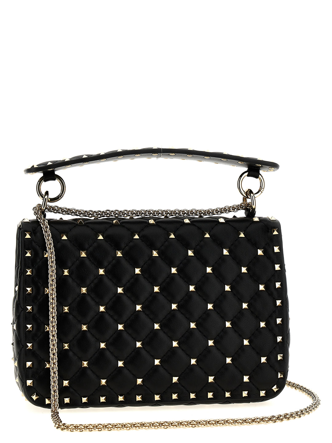 Rockstud Spike Shoulder Bags Black