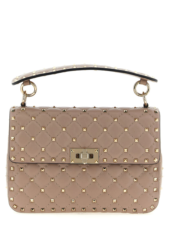 Rockstud Spike Shoulder Bags Pink