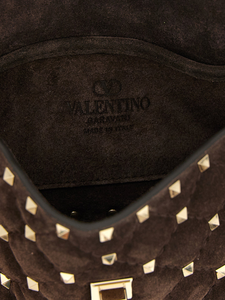 Valentino Garavani Rockstud Spike Shoulder Bags - Brown | 83b4a73c4f34fb91c9d18e2a1aa826a3ecc01f8e
