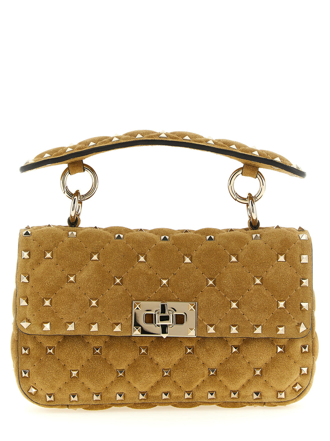 Valentino Garavani Rockstudspike Shoulder Bags - Beige | 21312bfbd6a301c7f71280bed1f94f3473d8b6a2