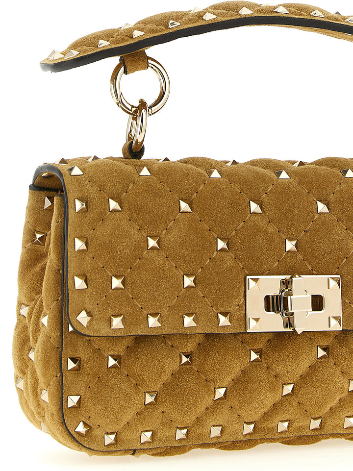 Valentino Garavani Rockstudspike Shoulder Bags - Beige | 2135929c40a81d363e846c189633d1c881946200