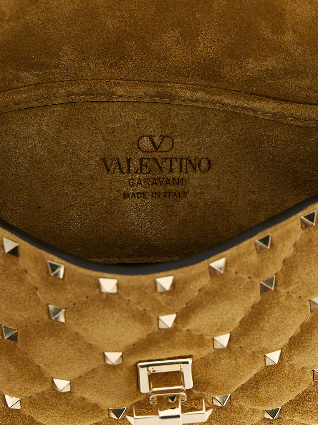 Valentino Garavani Rockstudspike Shoulder Bags - Beige | 8145eaa796c708928634b326d434cb983616dad7