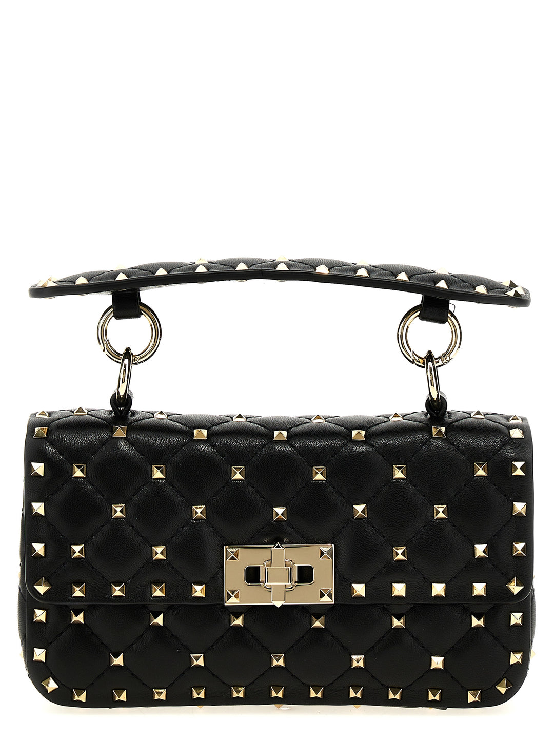 Valentino Garavani Rockstud Spike Hand Bags - Black | 04aa115b7171827ca006496468ce03f6d3ddd9e9
