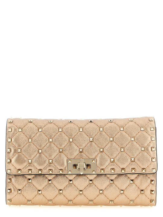 Rockstud Spike Crossbody Bags Pink