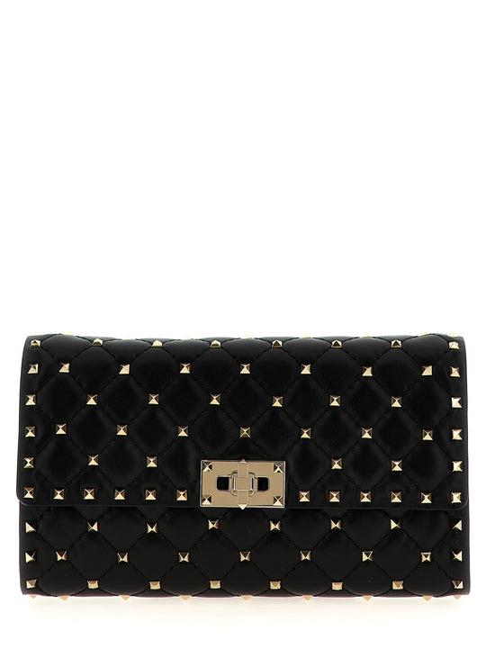 Rockstud Spike Shoulder Bags Black