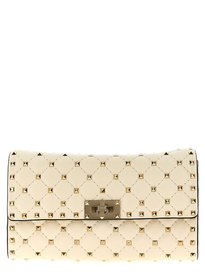 Rockstud Spike Shoulder Bags White