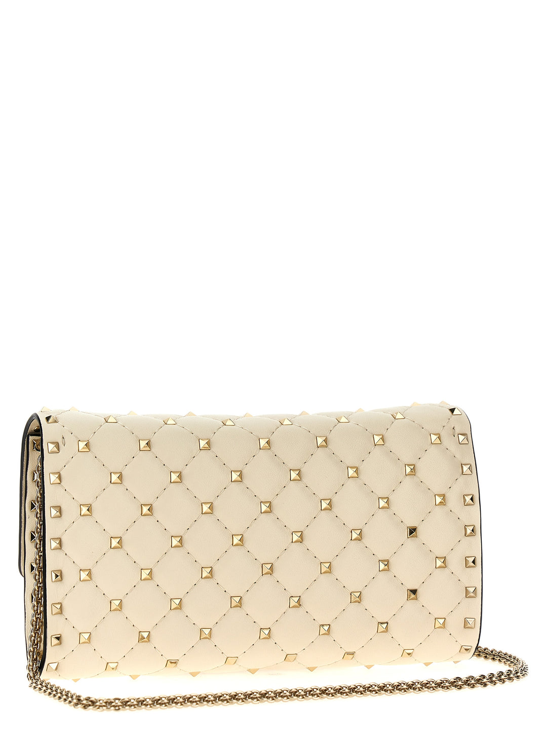 Rockstud Spike Shoulder Bags White