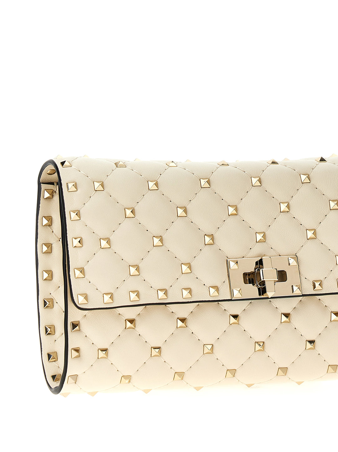 Rockstud Spike Shoulder Bags White