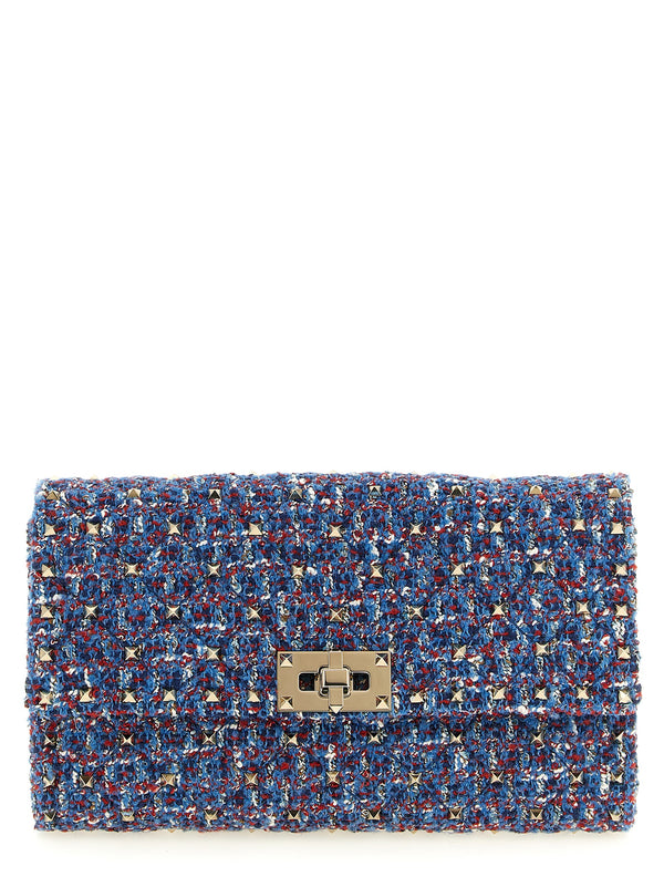 Rockstud Spike Crossbody Bags Blue