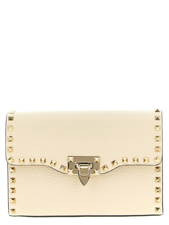 Rockstud Crossbody Bags White