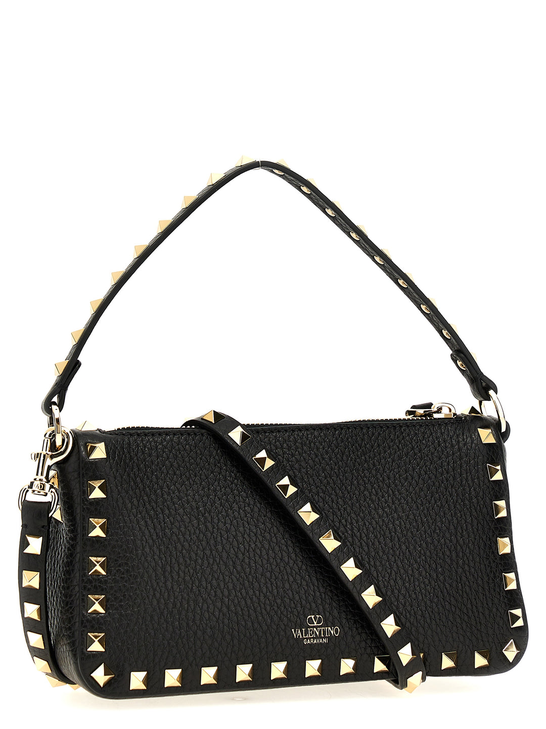 Rockstud Small Shoulder Bags Black