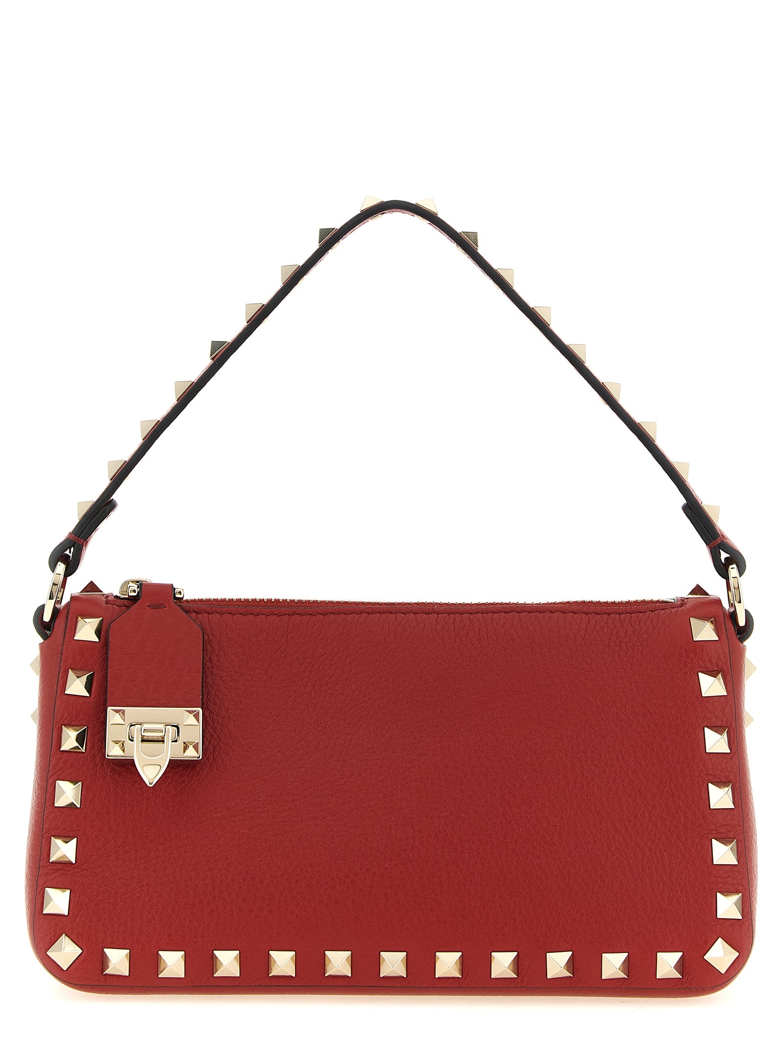 Valentino Garavani Rockstud Shoulder Bags - Red | aa9444e4d340b0073bb42096fb00f17f3cd41944
