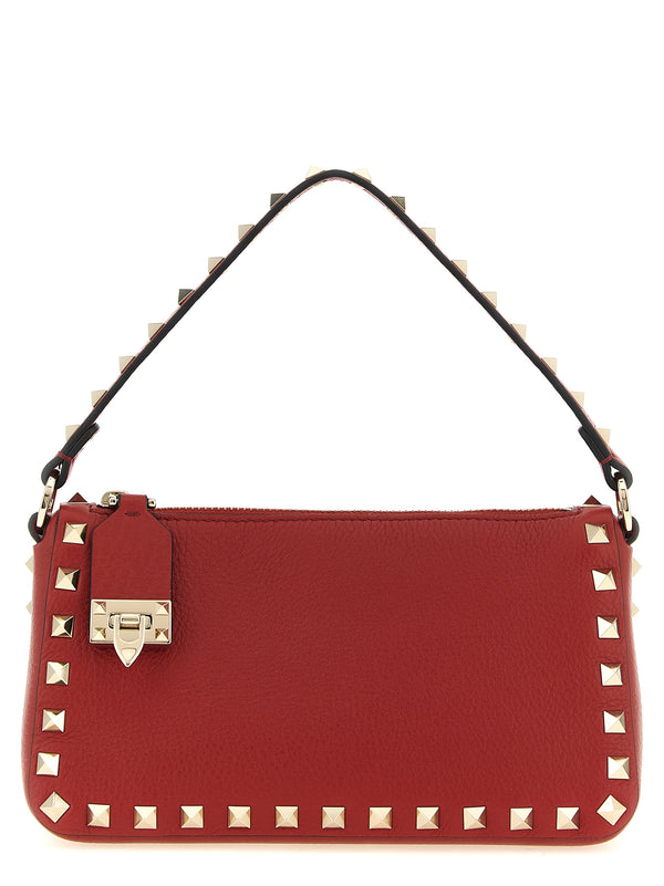 Rockstud Shoulder Bags Red
