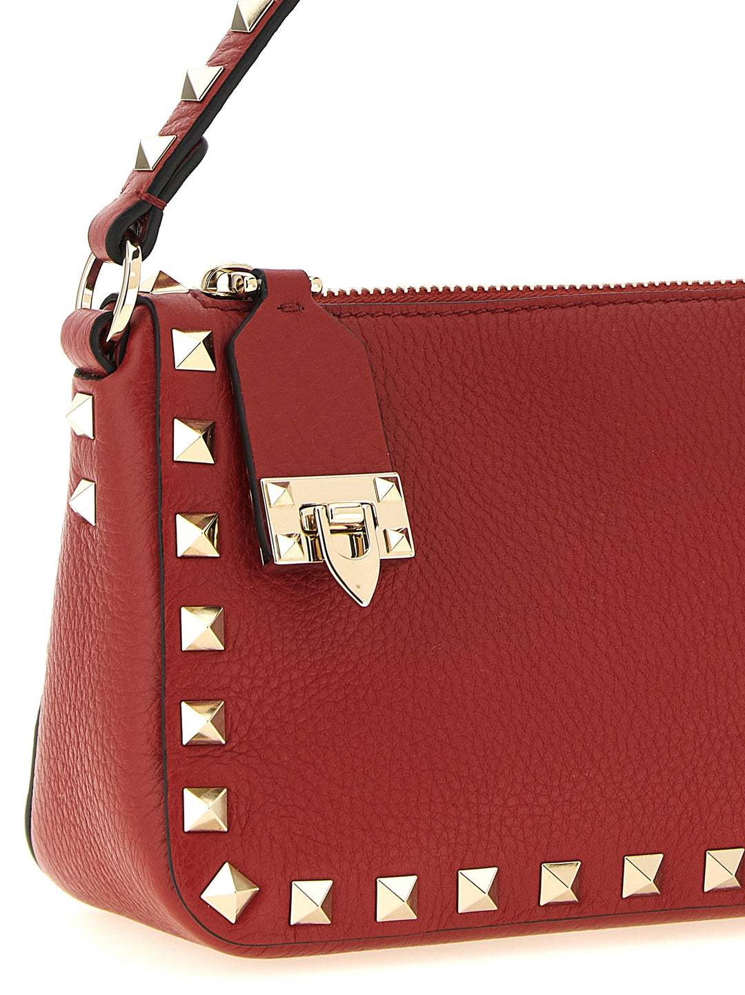 Valentino Garavani Rockstud Shoulder Bags - Red | 78ee15f1447aca9627ff5bc327e78a33a234d22f
