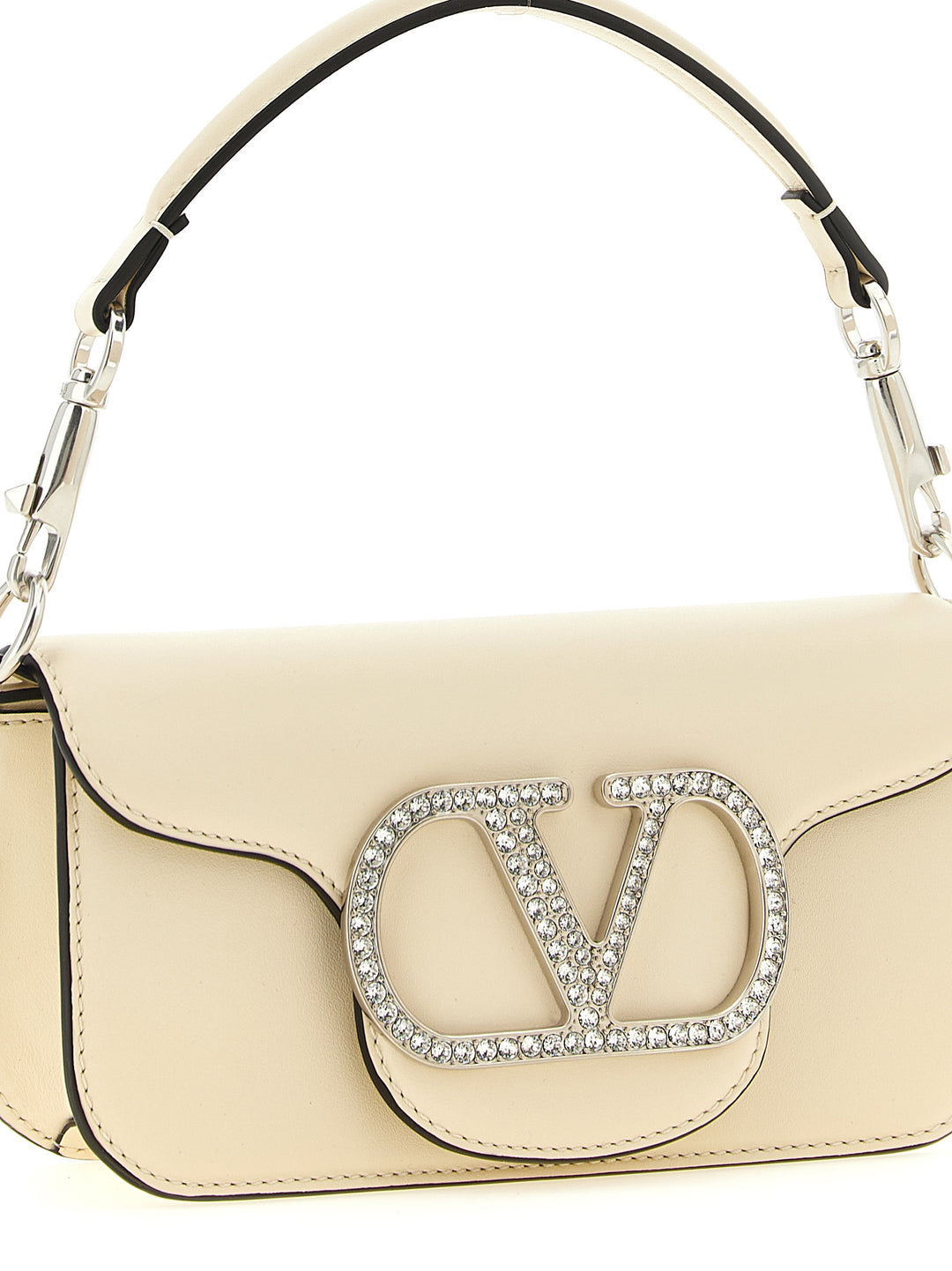 Valentino Garavani Locò Shoulder Bags - White | e9e954b16d8626c959795ad856ed6a4078e0ffc6