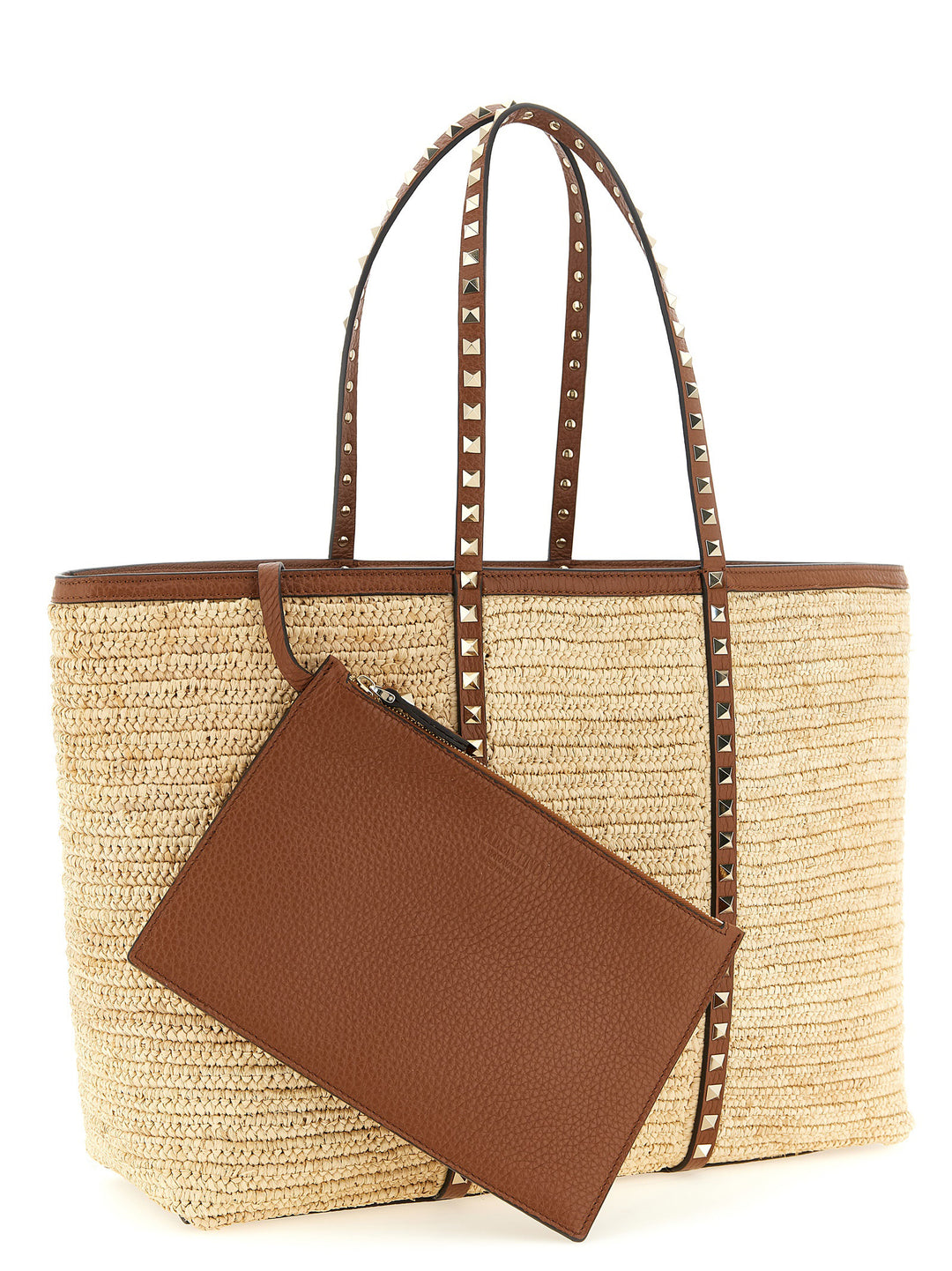 Valentino Garavani Rockstud Tote Bag - Beige | 7cb4786bb309d4bcec42ef2e5819976cd3d960aa