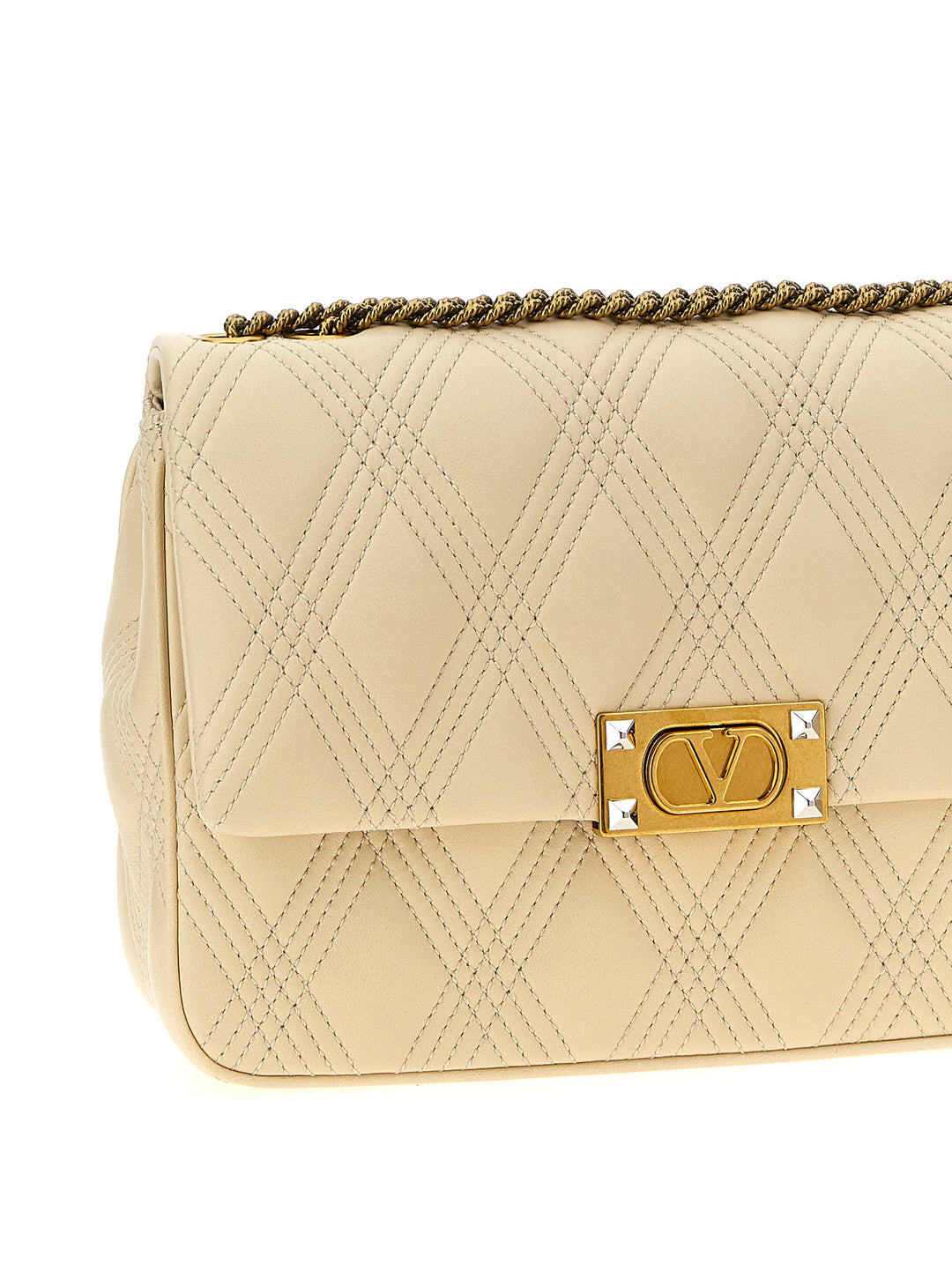 Valentino Garavani Quiltie 67 Shoulder Bags - White | 3e40169a7ea96e7b8e243c807d9ca882fe17d77c