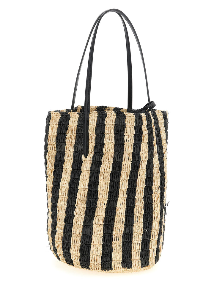 Valentino Garavani Shopping Valentino Garavani Raffia Tote Bag - Black | 3ca77ad2f804960d077fe11d0f778b90639eb735