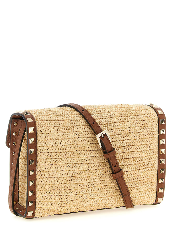 Valentino Garavani Rockstud Crossbody Bags - Beige | 0d3443950d90660216410da75607d0793a8ed1d5