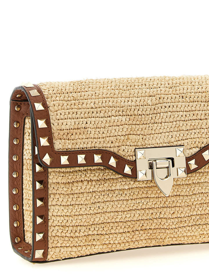Valentino Garavani Rockstud Crossbody Bags - Beige | 1983eeb7b809a2ecebf519e063a15e0ed509389e
