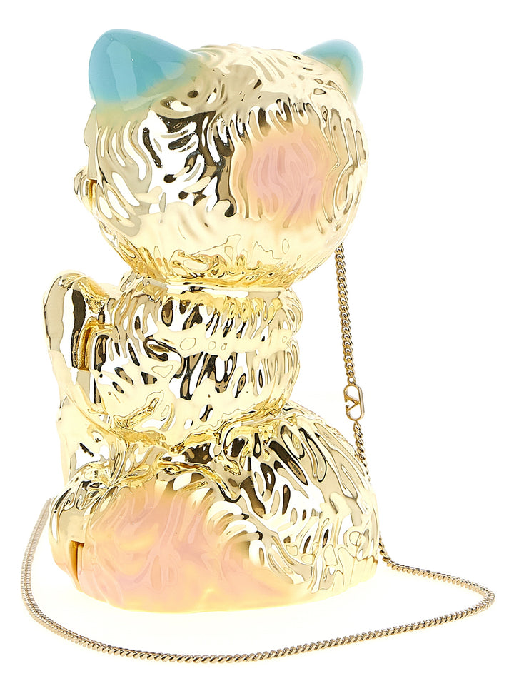 Valentino Garavani Lechat De La Maison Clutch - Gold | 66c8a882620bb31b8f8e682ceaa8ee760e619d63