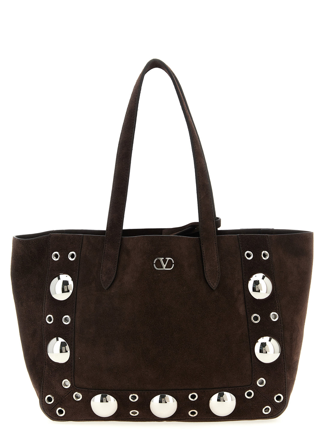 Valentino Garavani Nellcôte Tote Bag - Brown | 6854443f471f658f14c0c765bd04374d3661de06