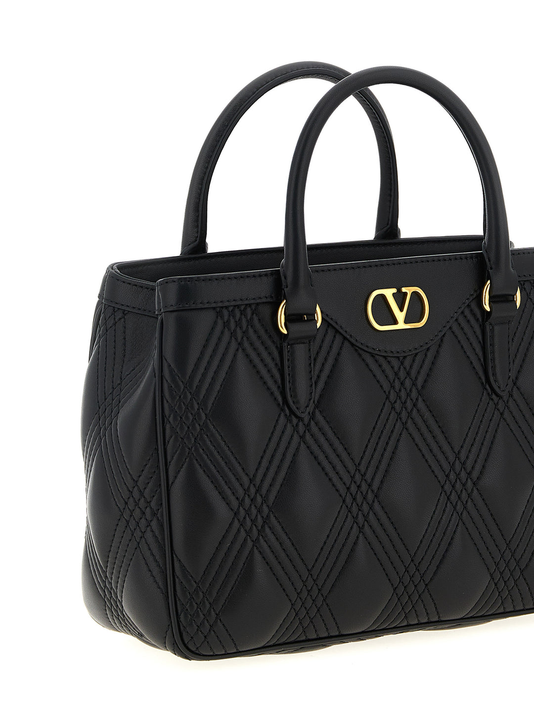 Valentino Garavani Quiltie 67 Hand Bags - Black | dd6c34e253f3bd698db0397e988ef412fc3c0cae