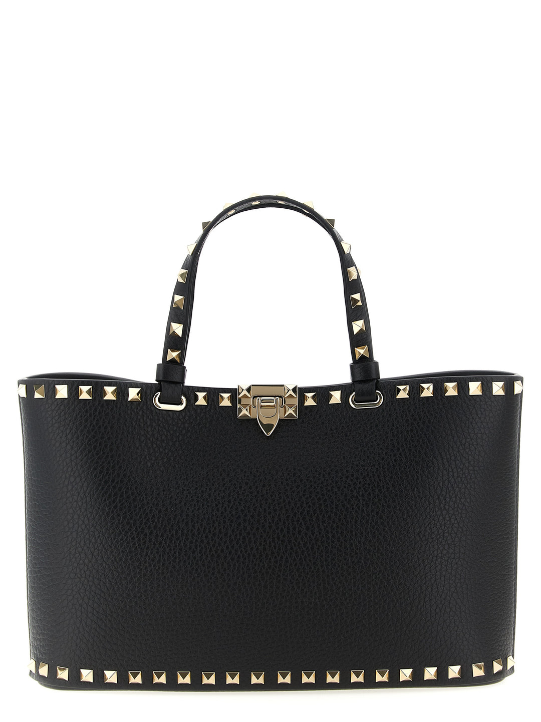 Valentino Garavani Rockstud Tote Bag - Black | d27717ad72b541f09840892f5b4fdb785aec72cd