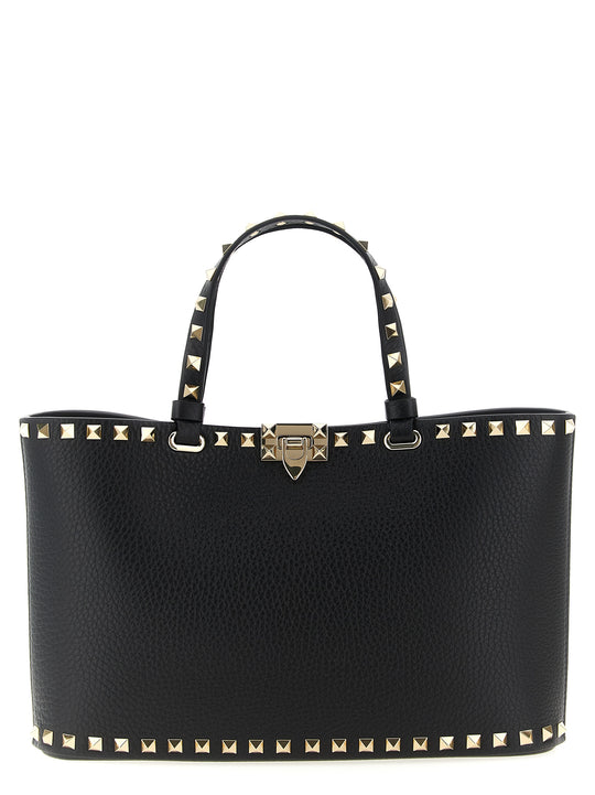 Rockstud Tote Bag Black