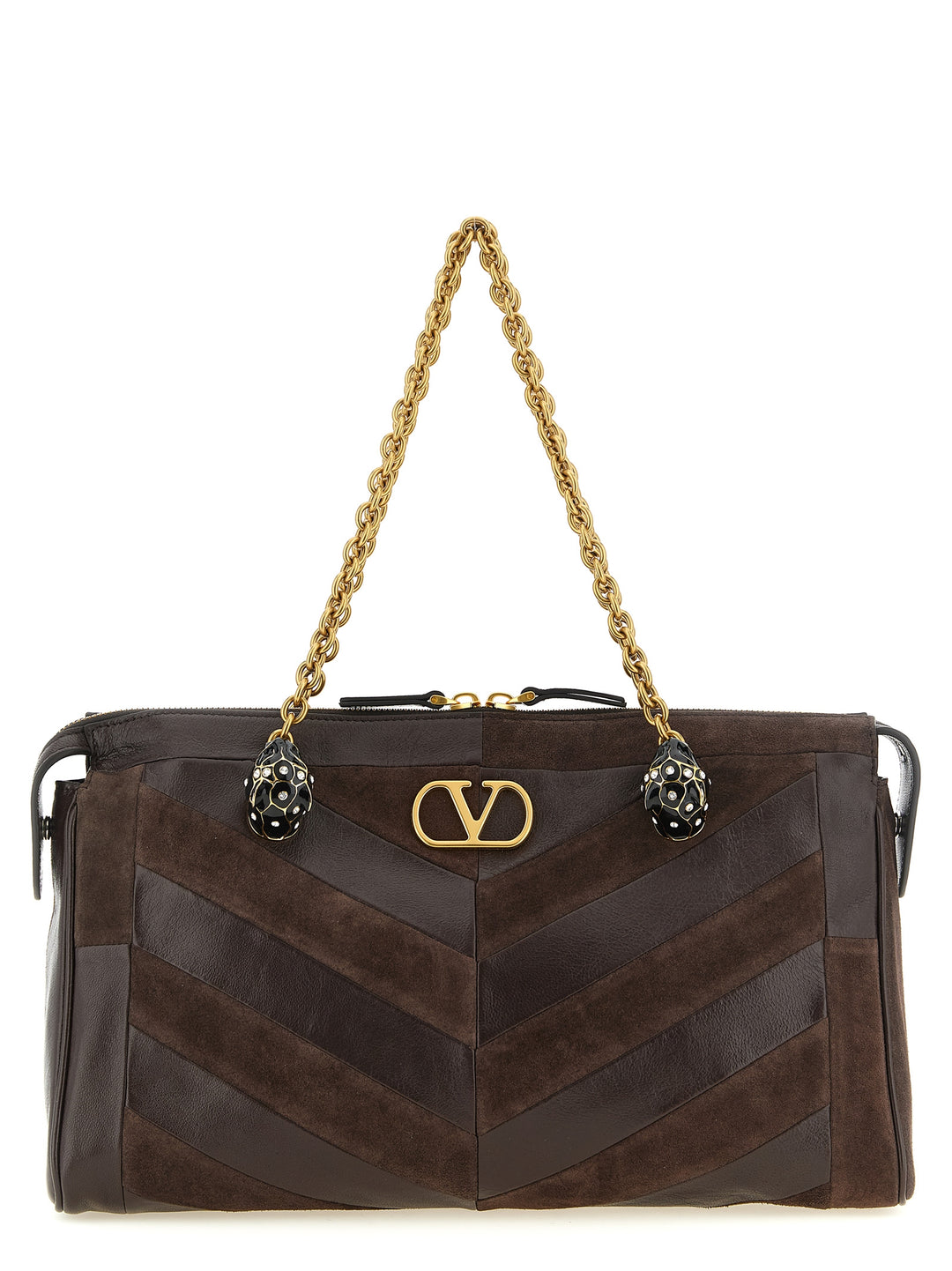 Valentino Garavani Panthea Shoulder Bags - Brown | 741b9d4ef9850ee204918d78545e50db40fa2ce7