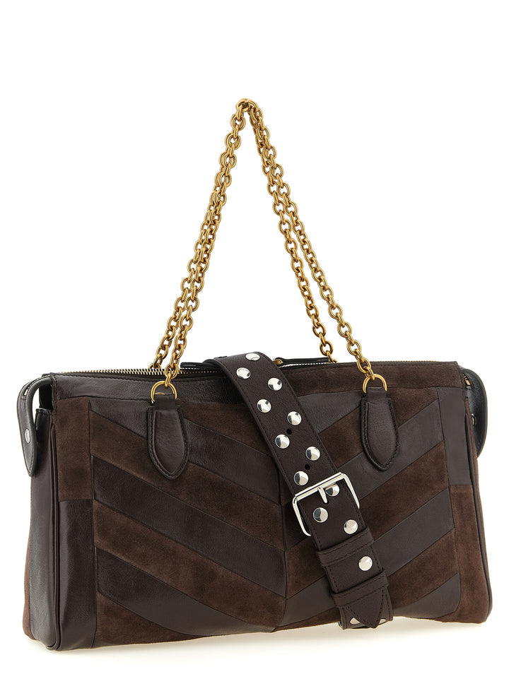 Valentino Garavani Panthea Shoulder Bags - Brown | 7727a8861368185fc294ab89f2235e7292b02d04