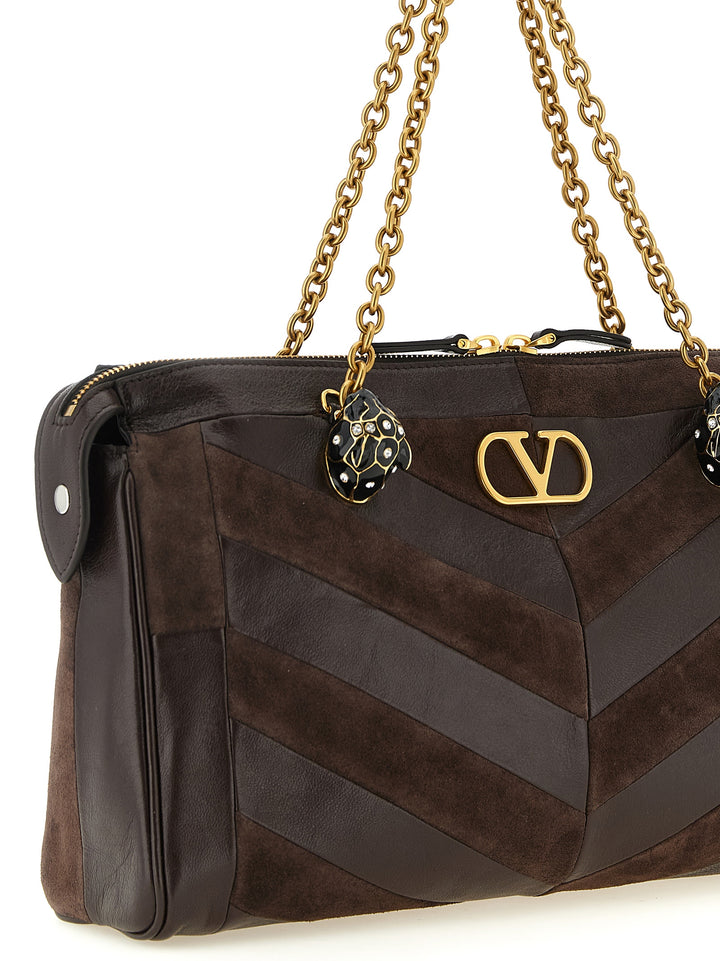Valentino Garavani Panthea Shoulder Bags - Brown | 0cea3755554924b8a441021529784c0d21fcf21d