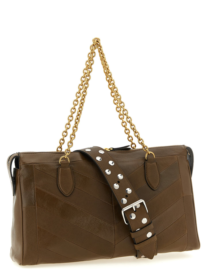 Valentino Garavani Panthea Shoulder Bags - Brown | 8dc91a2ff8f1e1e80cf9191091b5e685c241f7a6