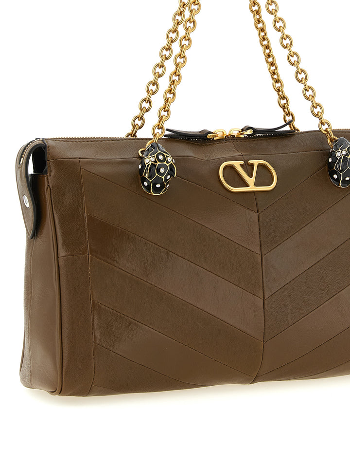 Valentino Garavani Panthea Shoulder Bags - Brown | 447174f985a4f24e8e4df5fc6836e7abc435163b