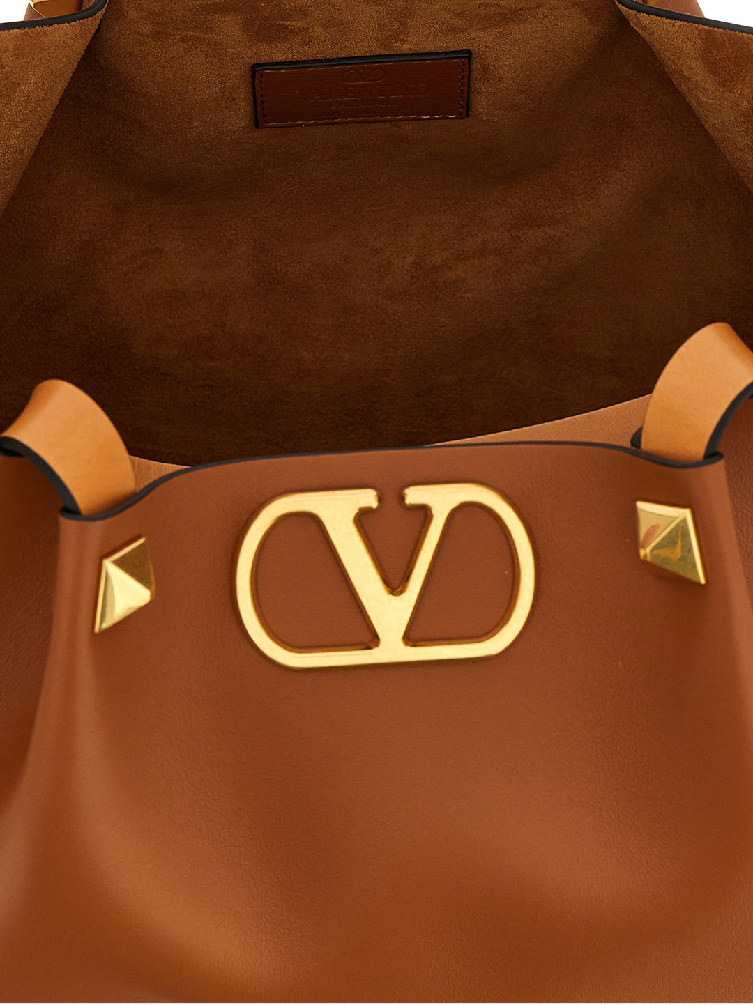 Valentino Garavani Shopping Valentino Garavani Vlogo Signature Medium Tote Bag - Brown | 02e2ab280f2400aca4ef8d1384e059f98d5718ad