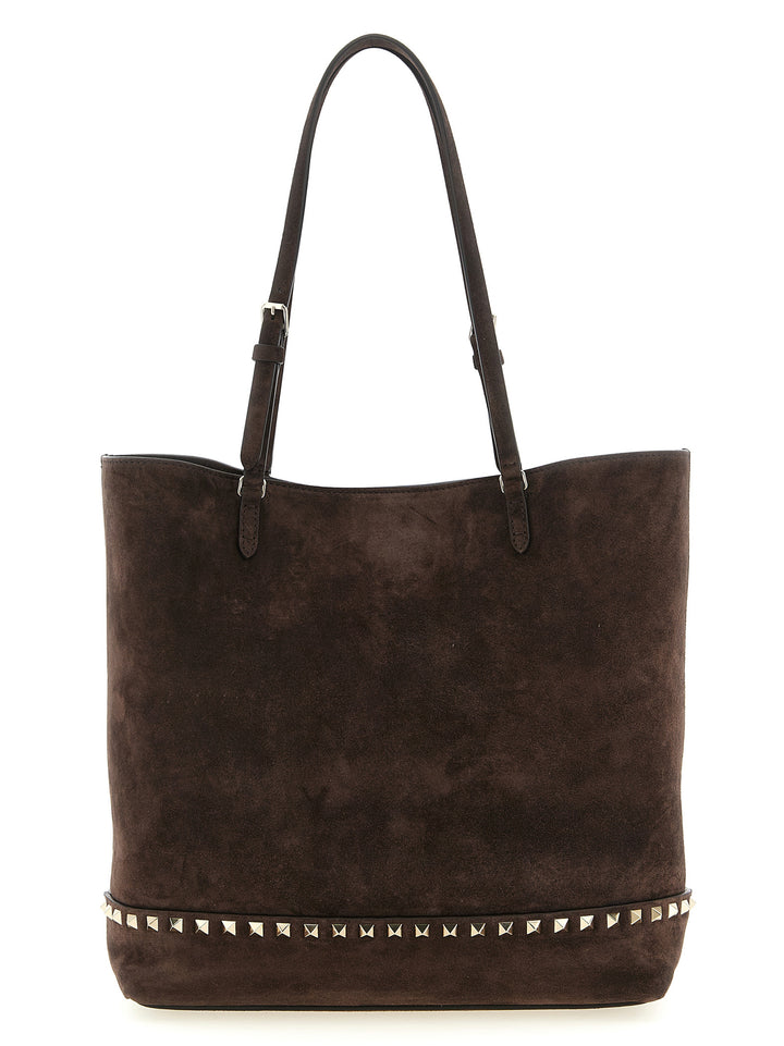 Valentino Garavani Rockstud Medium Shoulder Bags - Brown | 782c0a56e95897f082aaf9cd62b7598b1e491f5f