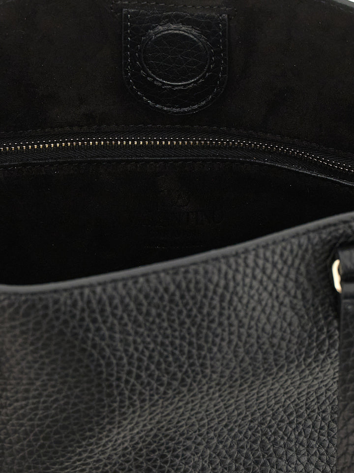 Valentino Garavani Small Rockstud Shoulder Bags - Black | 2abcf9fc1689143e81ef55a24c819b9b66b76546