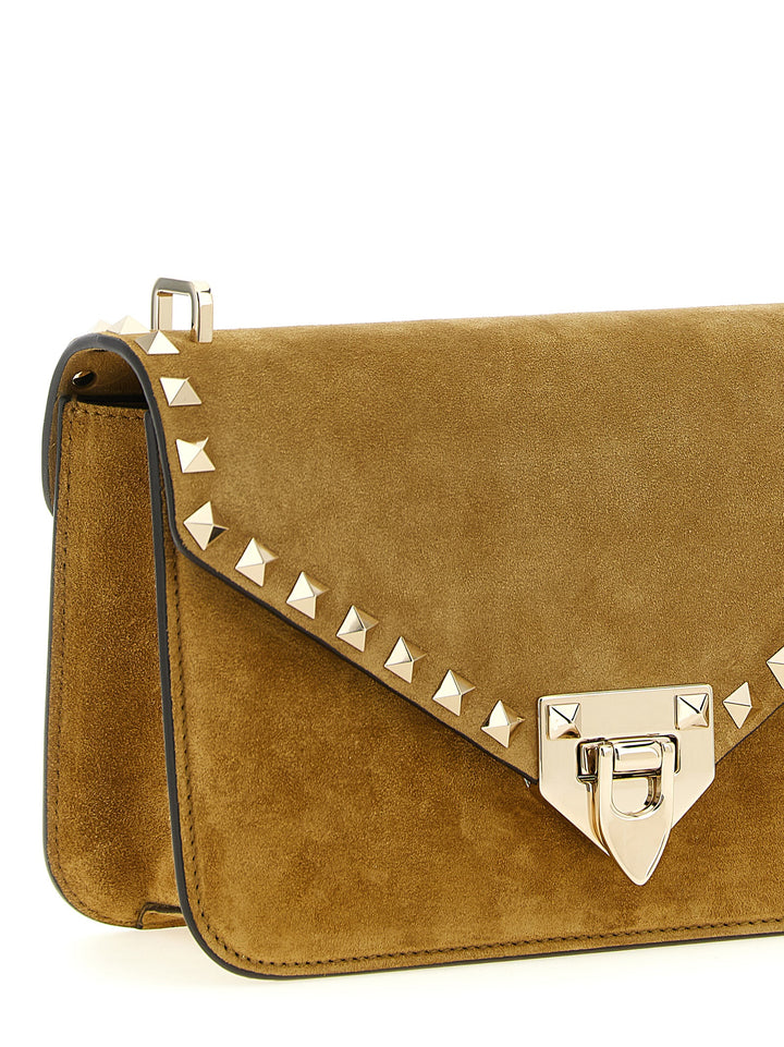 Valentino Garavani Rockstud Crossbody Bags - Beige | 571c6115ac04fddab9f803a637e7562032f99136