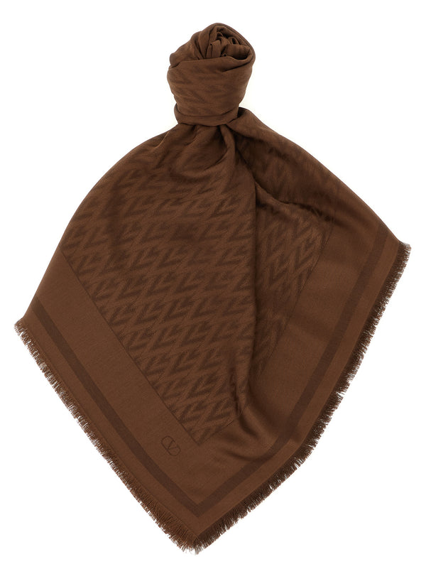 Toute La V Scarves And Foulards Brown