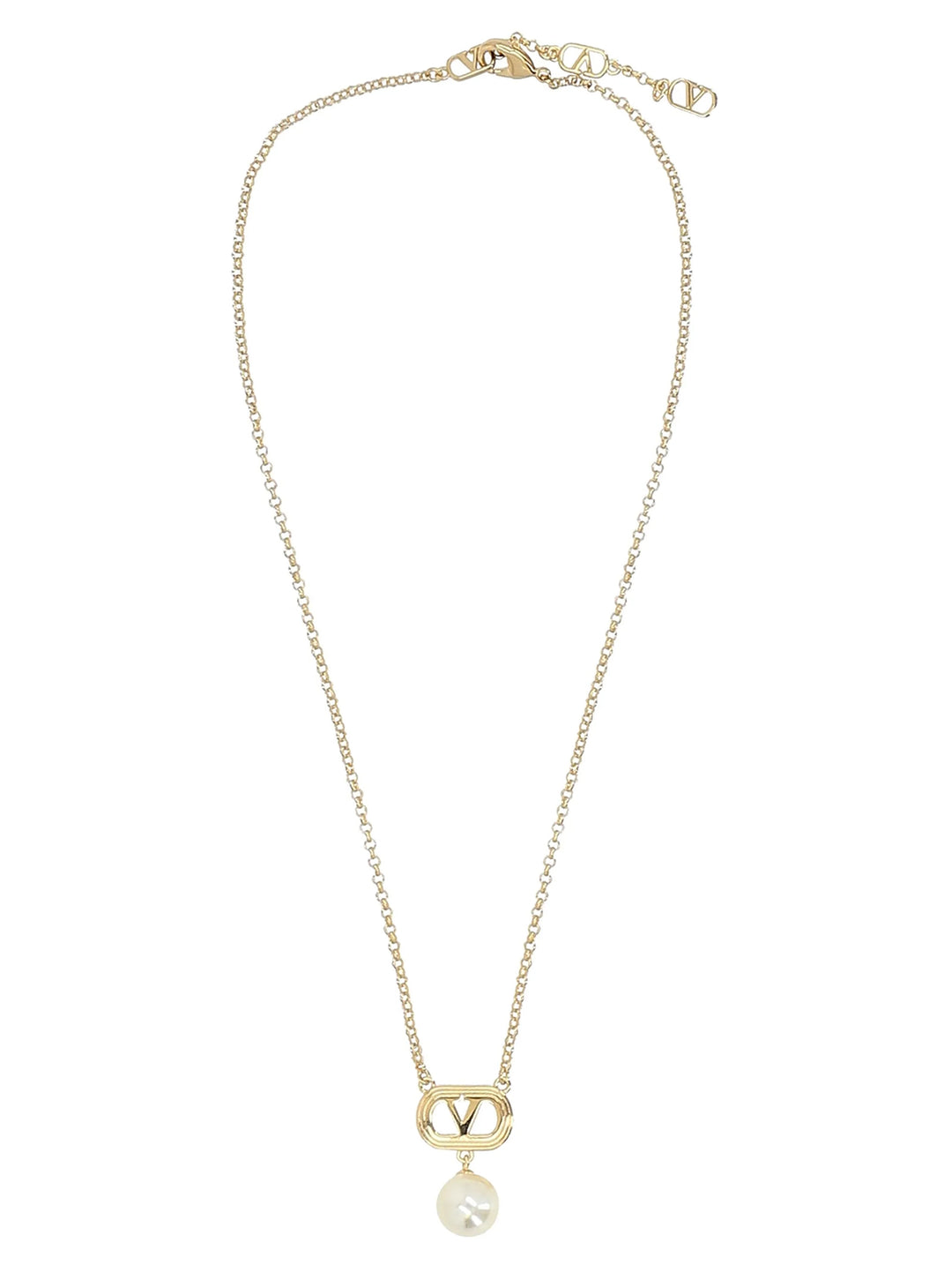 Valentino Garavani Valentino Garavani Vlogo Signature Necklace Jewelry - Gold | 401e96164a7e8ccc161c09c025944f7a7fc87693