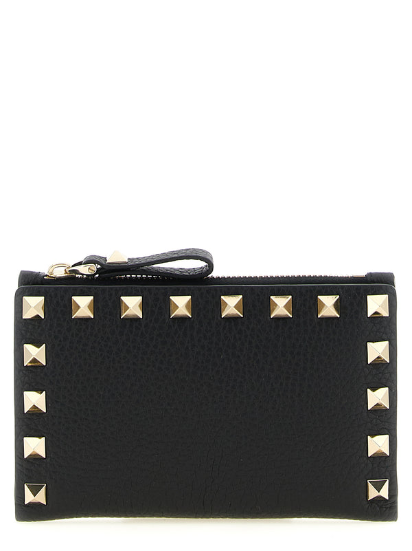 Rockstud Wallets And Card Holders Black