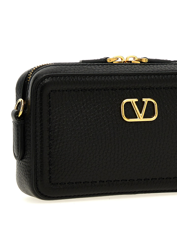 Valentino Garavani Alltime Crossbody Bags - Black | e783b4d566ca6d5992fd1ecae0ff51244731f52a