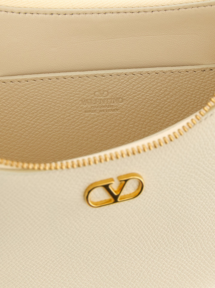 Valentino Garavani Valentino Garavani Vlogo Mini Shoulder Bag Shoulder Bags - White | 7af65b9cbc6394629196c39643d8c9d9326897de