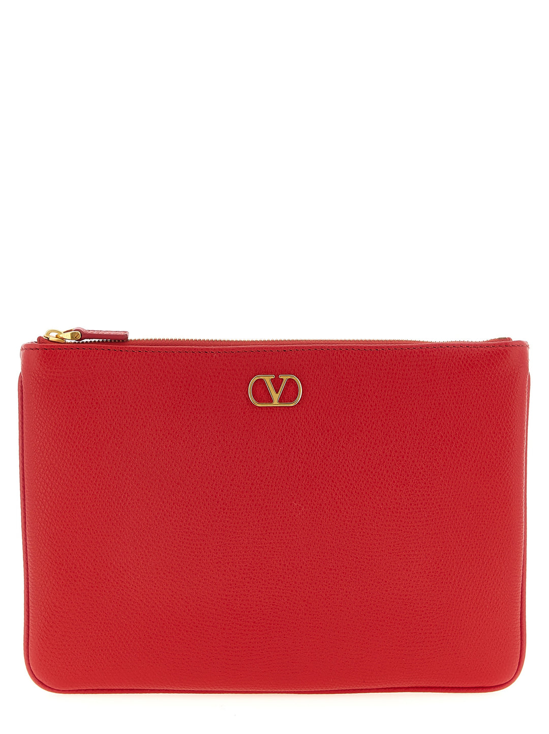 Valentino Garavani Valentino Garavani Vlogo Signature  Bag Clutch - Red | 45b6324326f83ce23823b3a8d66cb1436241a866