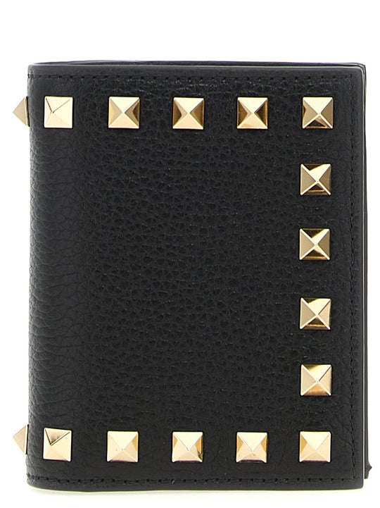 Rockstud Wallets And Card Holders Black