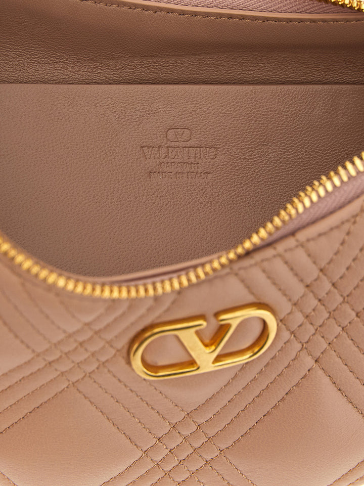 Valentino Garavani Quiltie 67 Shoulder Bags - Pink | cdee901fc0ff92eab8b2eb28cf07a0039bc77fbf