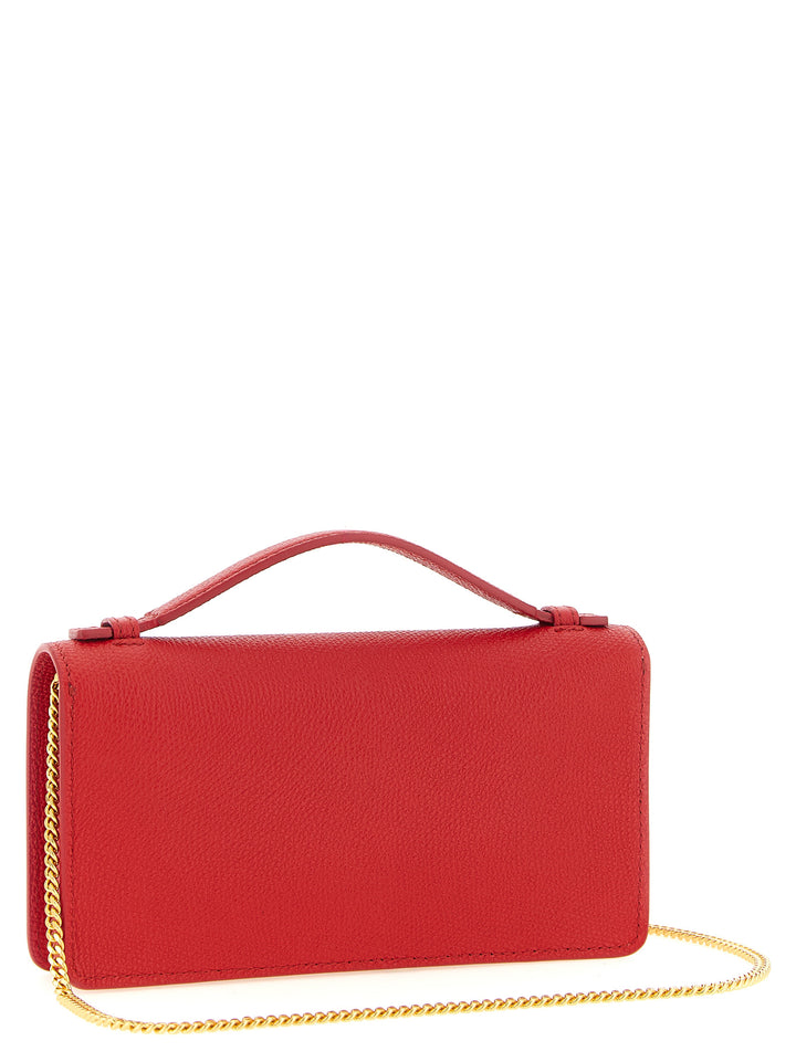 Valentino Garavani Wallet On Chain Valentino Garavani Vlogo Signature Wallets and Card Holders - Red | 767587c6d026fa7ab6e4521c6781fb633e94c236