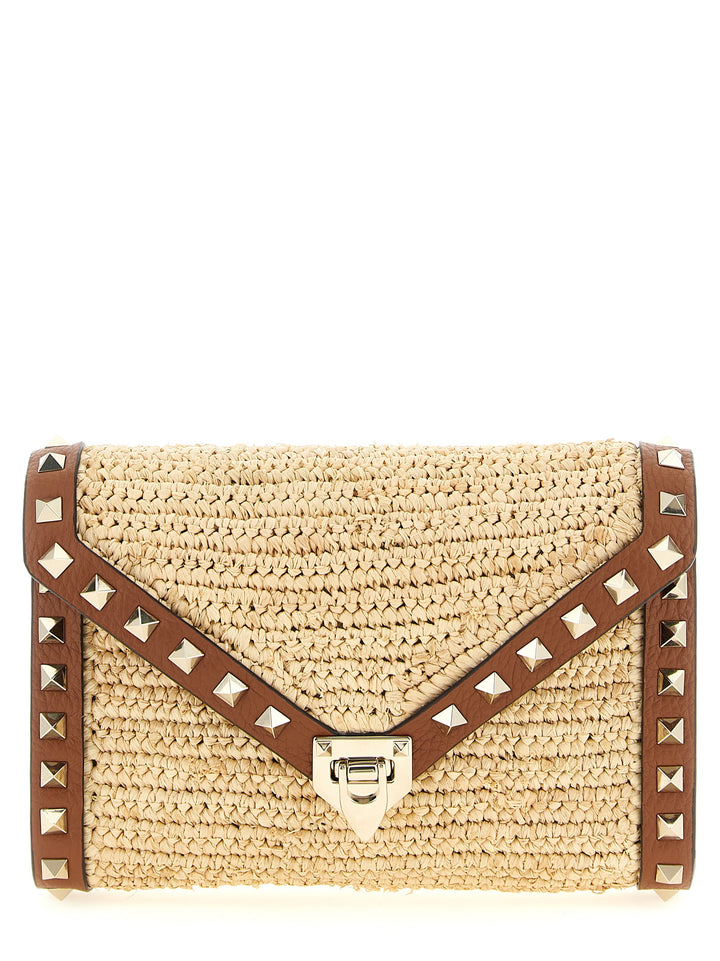 Valentino Garavani Rockstud Crossbody Bags - Beige | 073a0deee01b40488480bca5d847af5214afb5cf