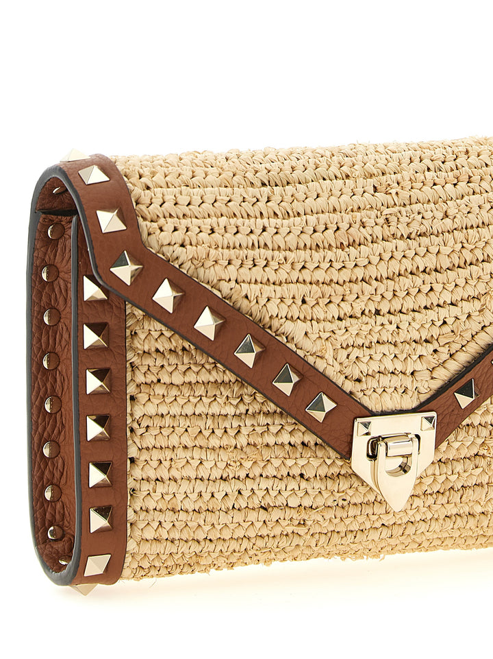Valentino Garavani Rockstud Crossbody Bags - Beige | 6be500da7abefcf9fb861fd180d16a3e40c06919